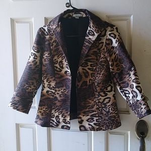 Tailored animal print Blazer